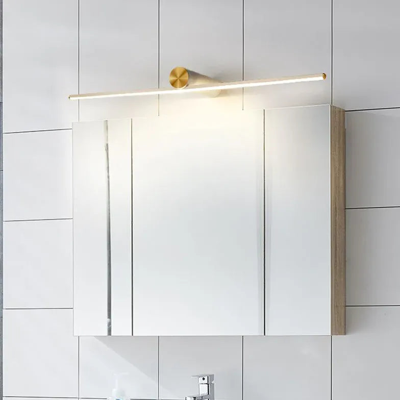 Black Mirror Light For Bathroom Linear Leigh Metal Three Colours Temperature Swithable Ip44 Led