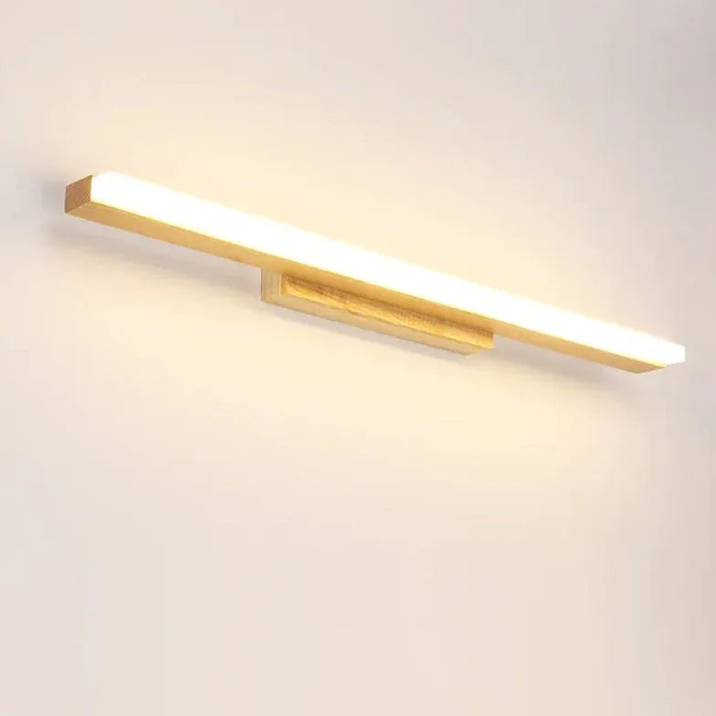 Mirror Light For Bedroom Linear Modern Wood Led