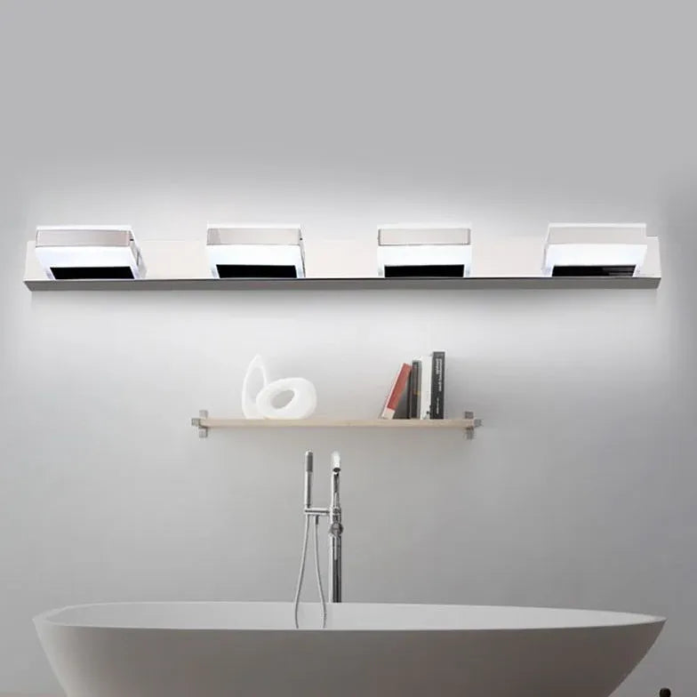 Mirror Light For Bathroom Square Leigh Acrylic Cool White