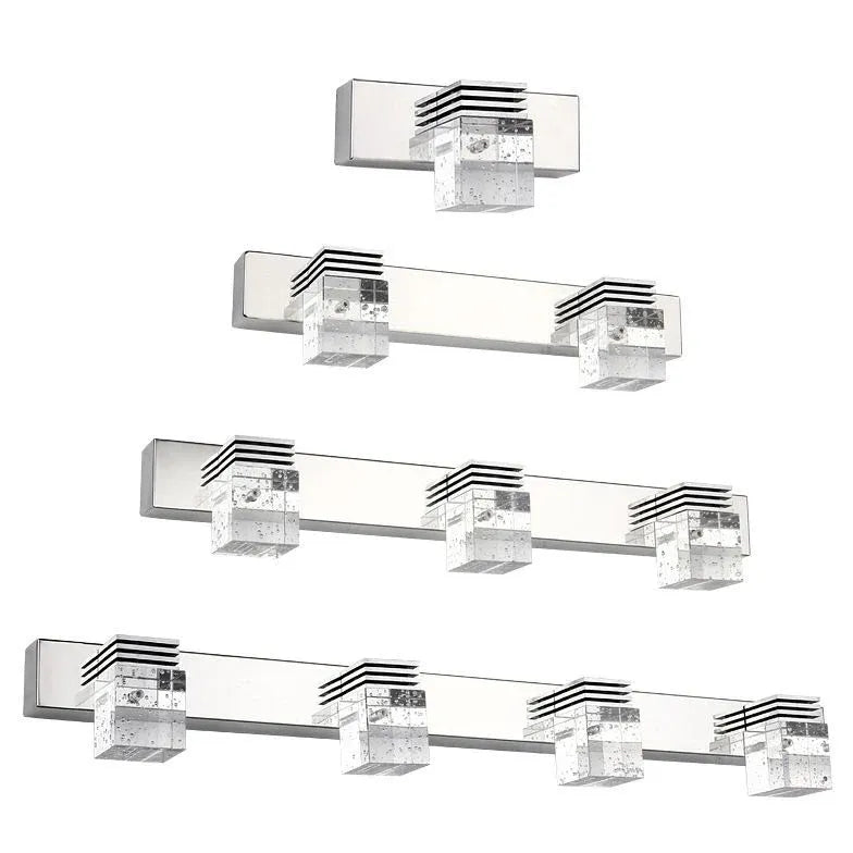 Multi Arm Wall Light For Bathroom Square Leigh Metal