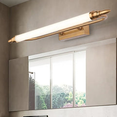 Gold Mirror Light For Bathroom Leigh Metal & Acrylic