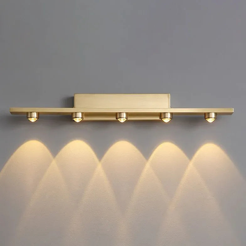 Multi Arm Wall Light For Bedroom Leigh Metal & Acrylic Warm White Led