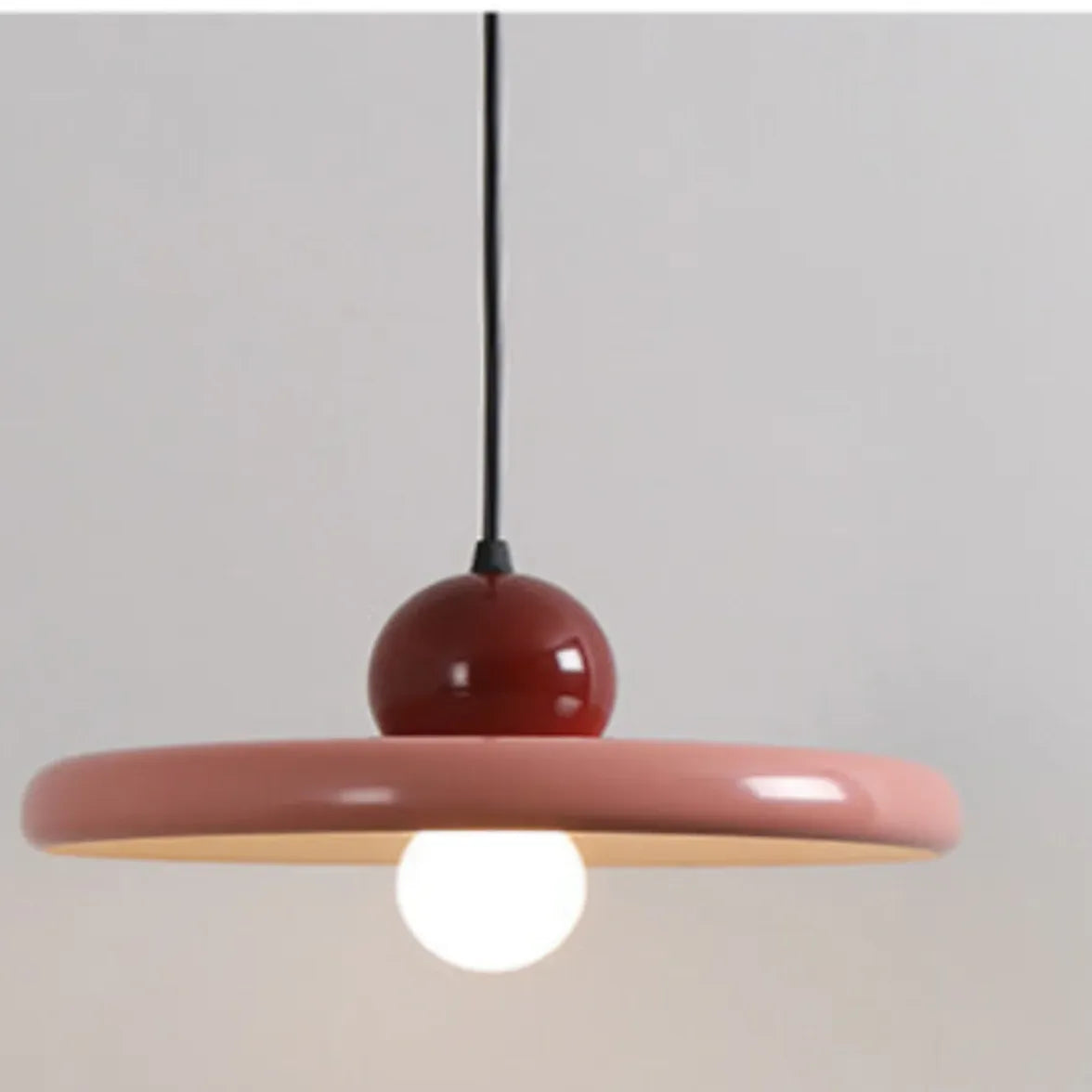 Pink Light Single Pendant For Living Room Leilani Metal Led Ip20