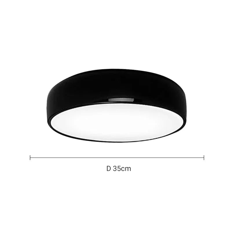 Black Low Ceiling Light For Study Room Leilani Metal Led