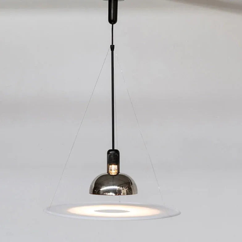 Black Light Single Pendant For Bedroom Levi Metal Led