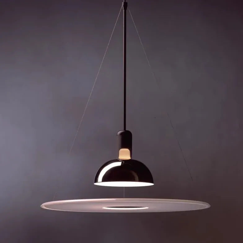 Black Light Single Pendant For Bedroom Levi Metal Led