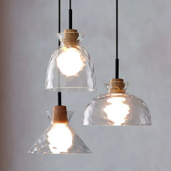 Levy Minimalist Geometric Glass Pendant Light