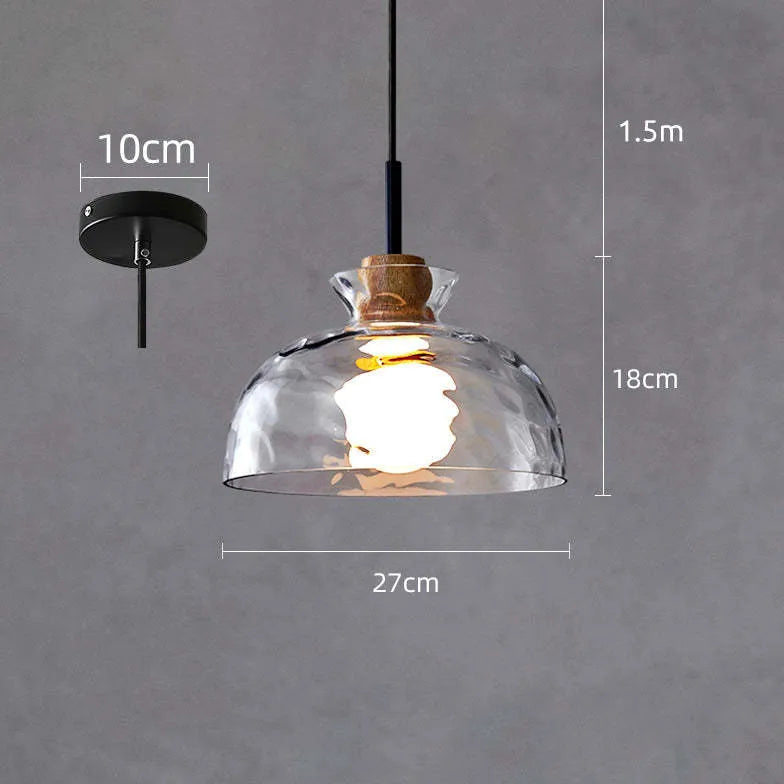 Levy Minimalist Geometric Glass Pendant Light