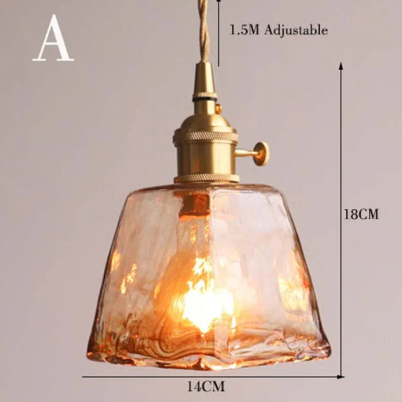 Light Single Pendant For Bedroom Levy Metal & Glass Ip20