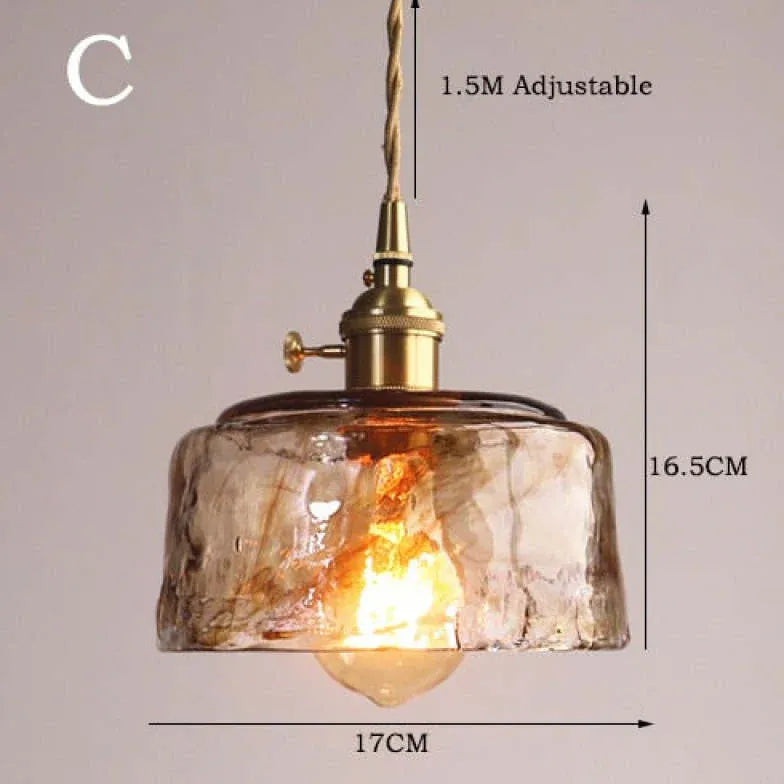 Light Single Pendant For Bedroom Levy Metal & Glass Ip20