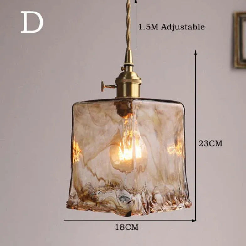 Light Single Pendant For Bedroom Levy Metal & Glass Ip20