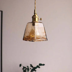 Light Single Pendant For Bedroom Levy Metal & Glass Ip20