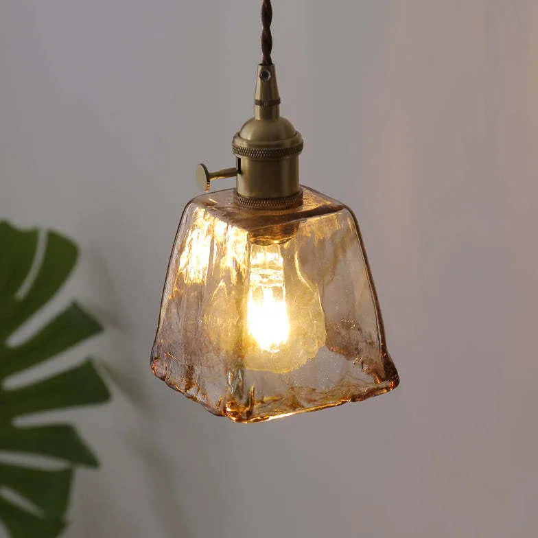 Light Single Pendant For Bedroom Levy Metal & Glass Ip20