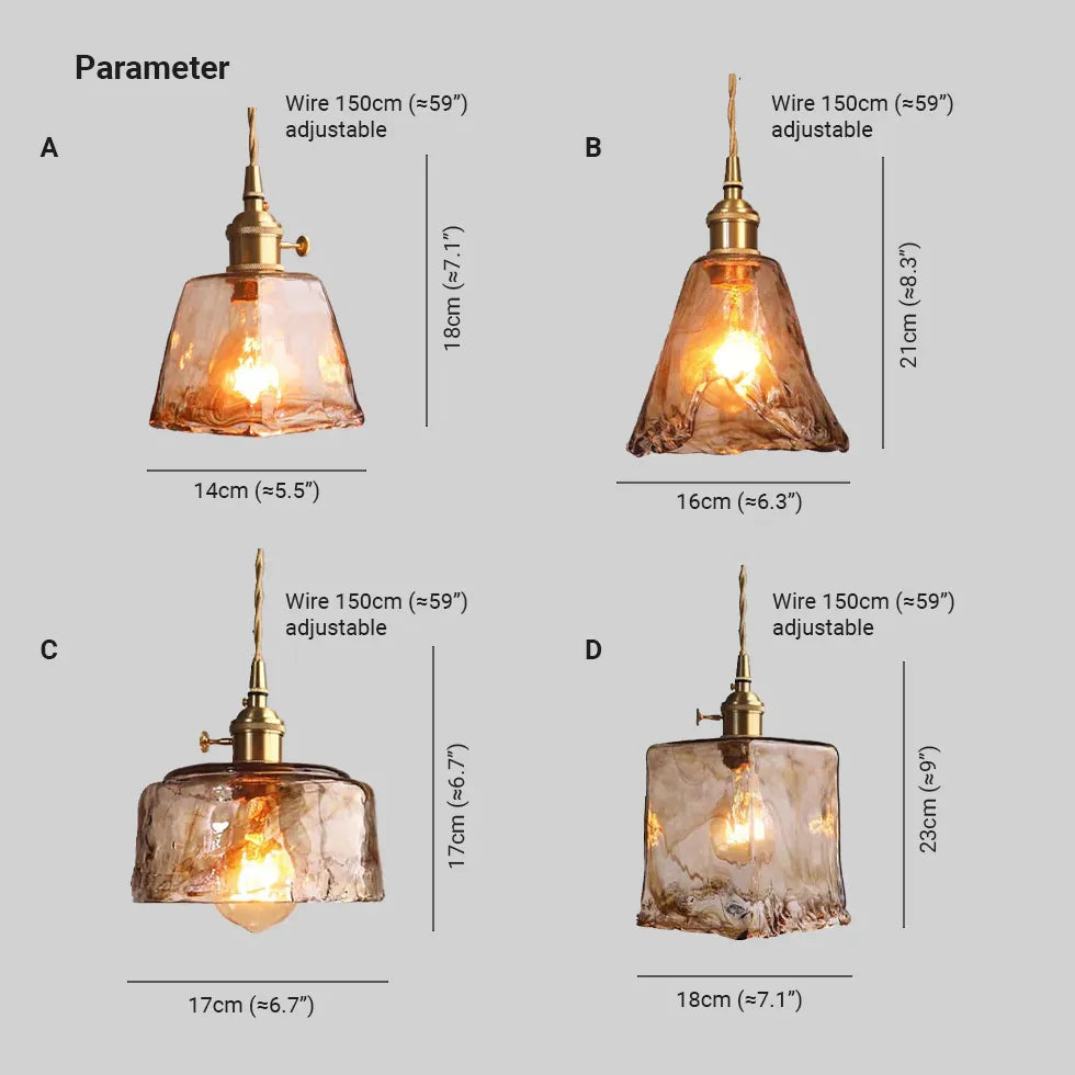 Light Single Pendant For Bedroom Levy Metal & Glass Ip20