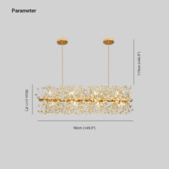 Gold Traditional Chandeliers For Bedroom Lili Metal Ip20 Bi-pin Warm White