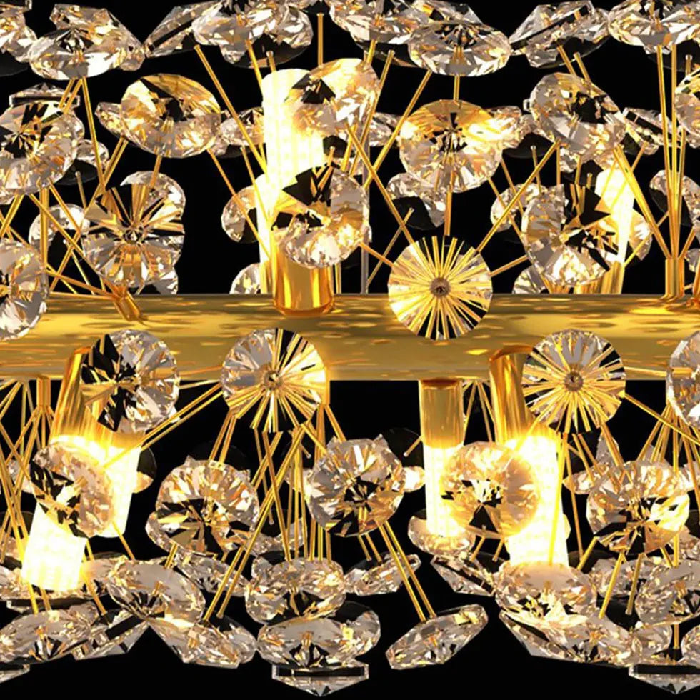 Gold Traditional Chandeliers For Bedroom Lili Metal Ip20 Bi-pin Warm White