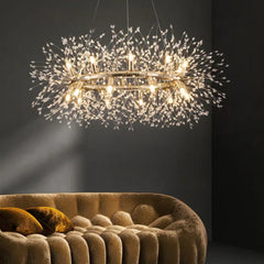 Gold Chandelier For Bedroom Lili Metal & Crystal Warm White