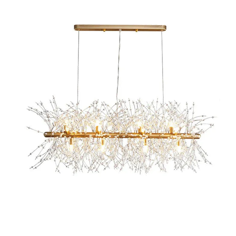 Statement Pendant Light For Living Room Lili Metal & Acrylic Warm White