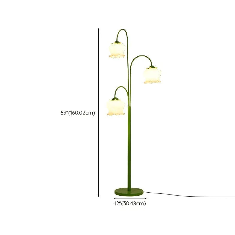 Green Floor Lamp For Bedroom Lily Metal Ip20