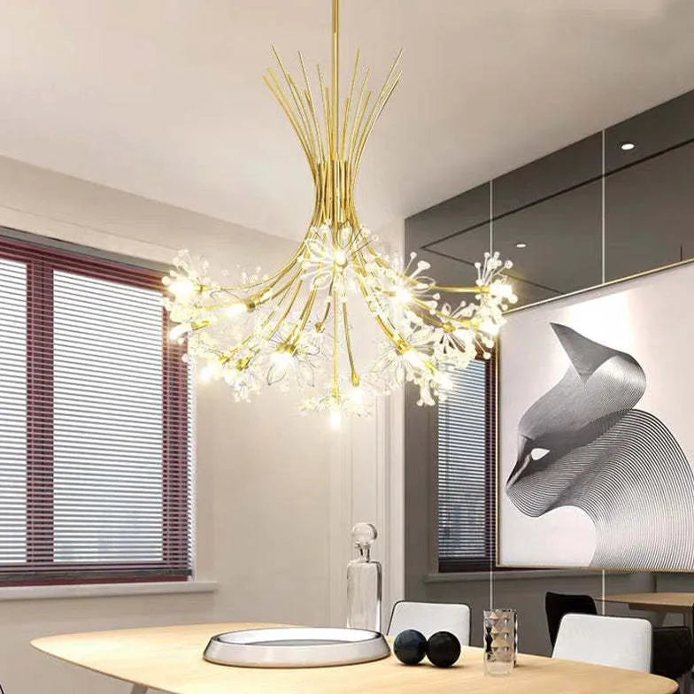 Black Statement Pendant Light Metal & Acrylic