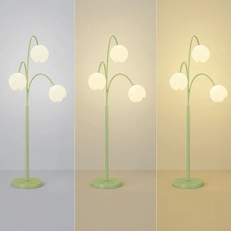 Green Floor Lamp For Study Room Lily Metal Ip20