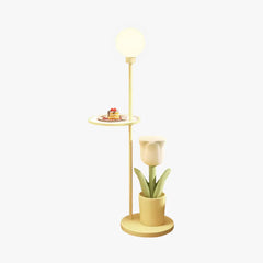 Yellow Floor Lamp For Study Room Lily Metal Dimmable Led