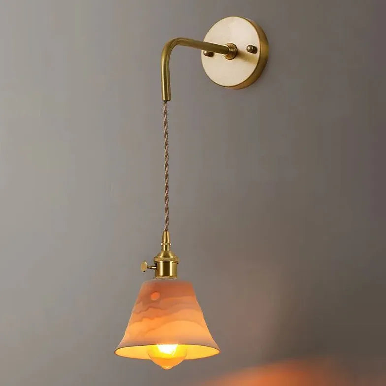 Single Arm Wall Light For Bedroom Cone Lottie Metal Ip20