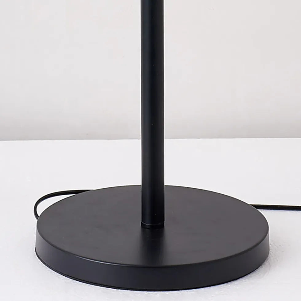 Black Floor Lamp For Study Room Louise Metal & Acrylic Led