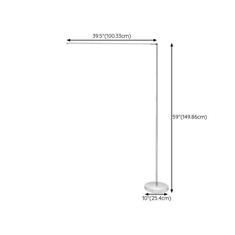 Floor Lamp For Living Room Linear Edge Metal & Acrylic Led Strip Ip20