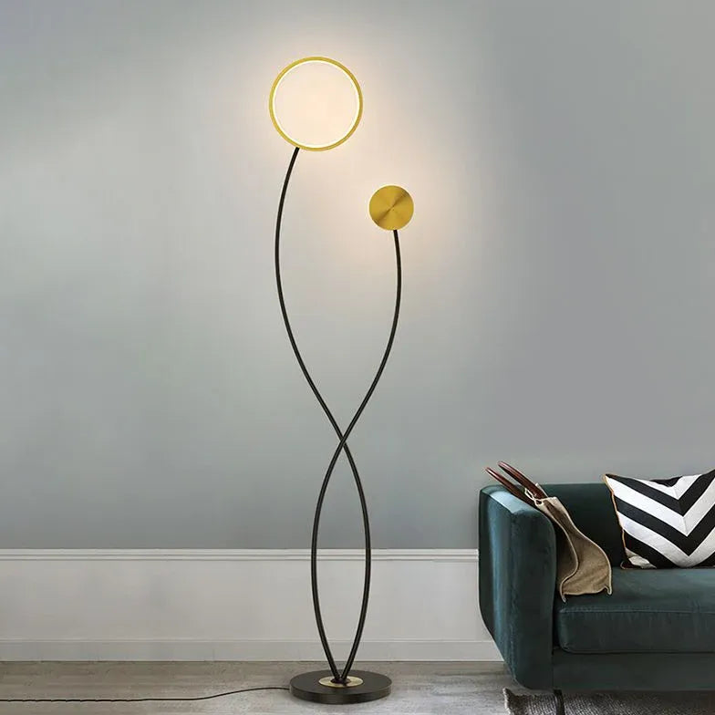 Floor Lamp For Children's Room Louise Metal & Acrylic Plug Led