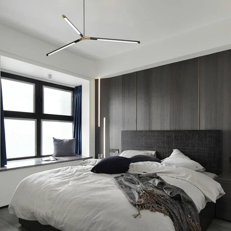 Chandelier For Bedroom Lowry Metal & Acrylic Dimmable Led Ip20