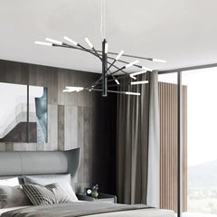 Black Statement Pendant Light For Living Room Lowry Aluminum Led Dimmable Ip20