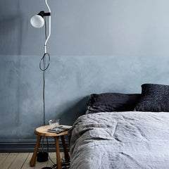 Black Floor Lamp For Bedroom Linear Luxo Metal Led Plug Warm White Ip20