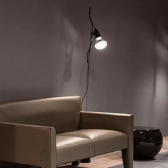 Black Floor Lamp For Bedroom Linear Luxo Metal Led Plug Warm White Ip20