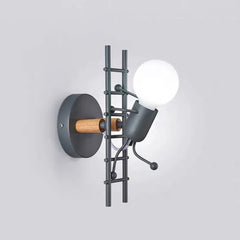 White Flush Wall Light Luxo Metal Led