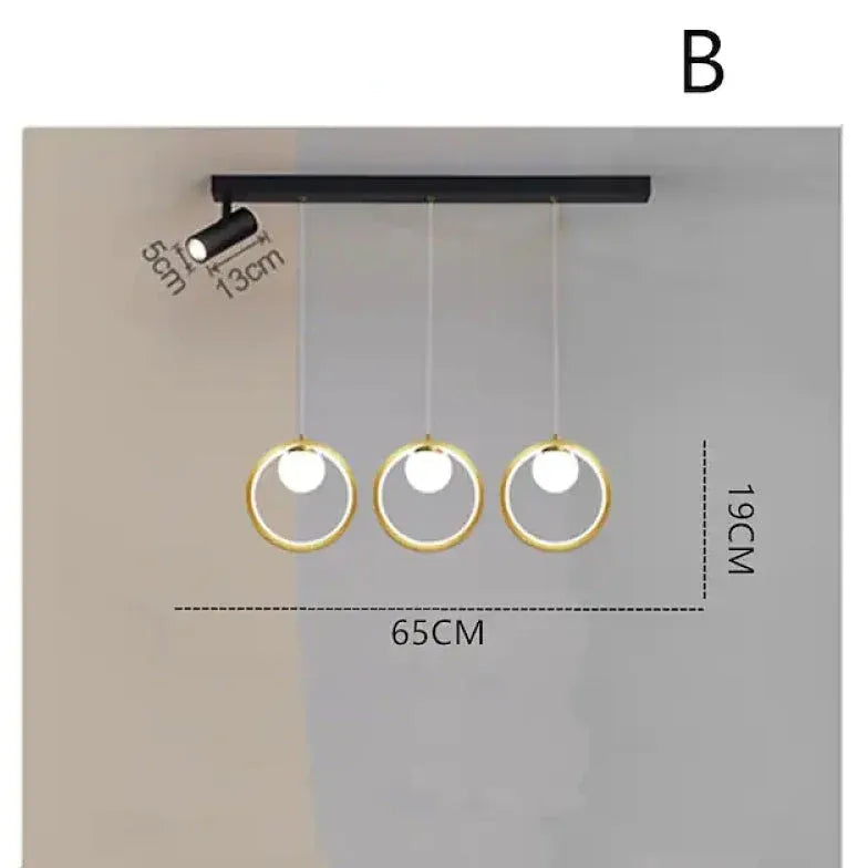 Chandelier For Office Simple And Modern Metal Led