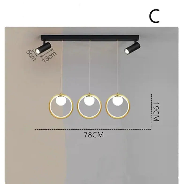 Chandelier For Office Simple And Modern Metal Led