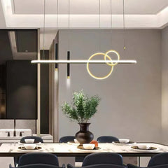 Black Statement Pendant Light For Office Modern Metal