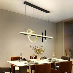 Black Statement Pendant Light For Office Modern Metal