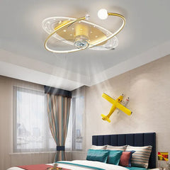 Ceiling Fan With Light For Bedroom Madina Metal & Acrylic Led Dimmable Ip20