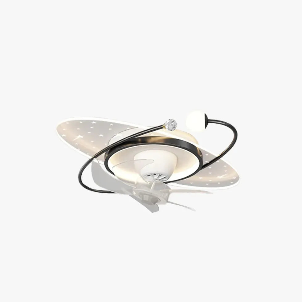 Ceiling Fan With Light For Bedroom Madina Metal Led Dimmable Ip20