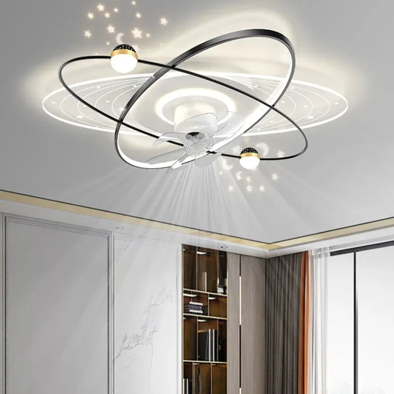 Ceiling Fan With Light For Bedroom Madina Metal Led Dimmable Ip20