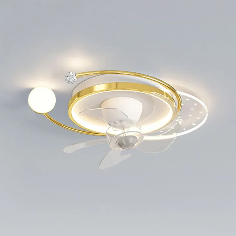 Ceiling Fan With Light For Bedroom Madina Metal Led Dimmable Ip20