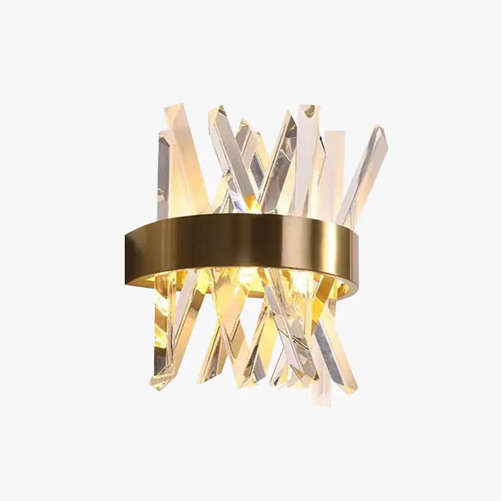 Gold Flush Wall Light For Bedroom Marilyn Metal Led Warm White