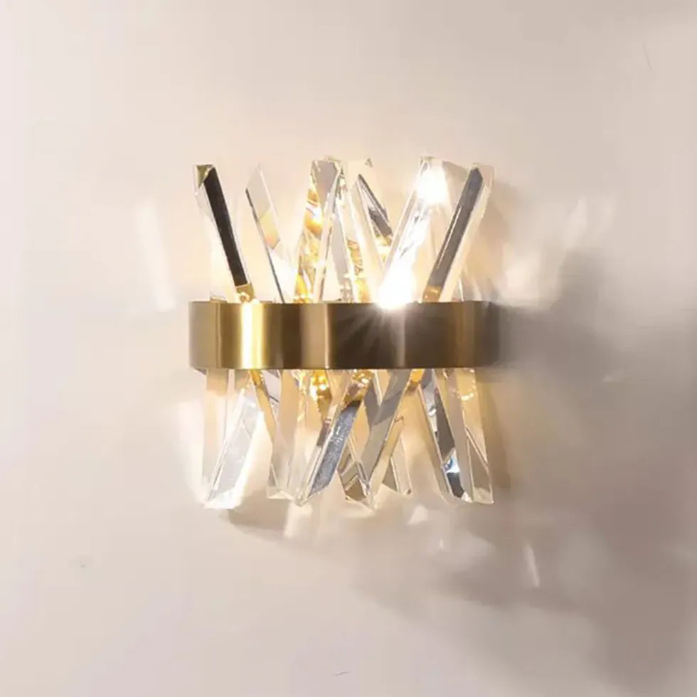 Gold Flush Wall Light For Bedroom Marilyn Metal Led Warm White