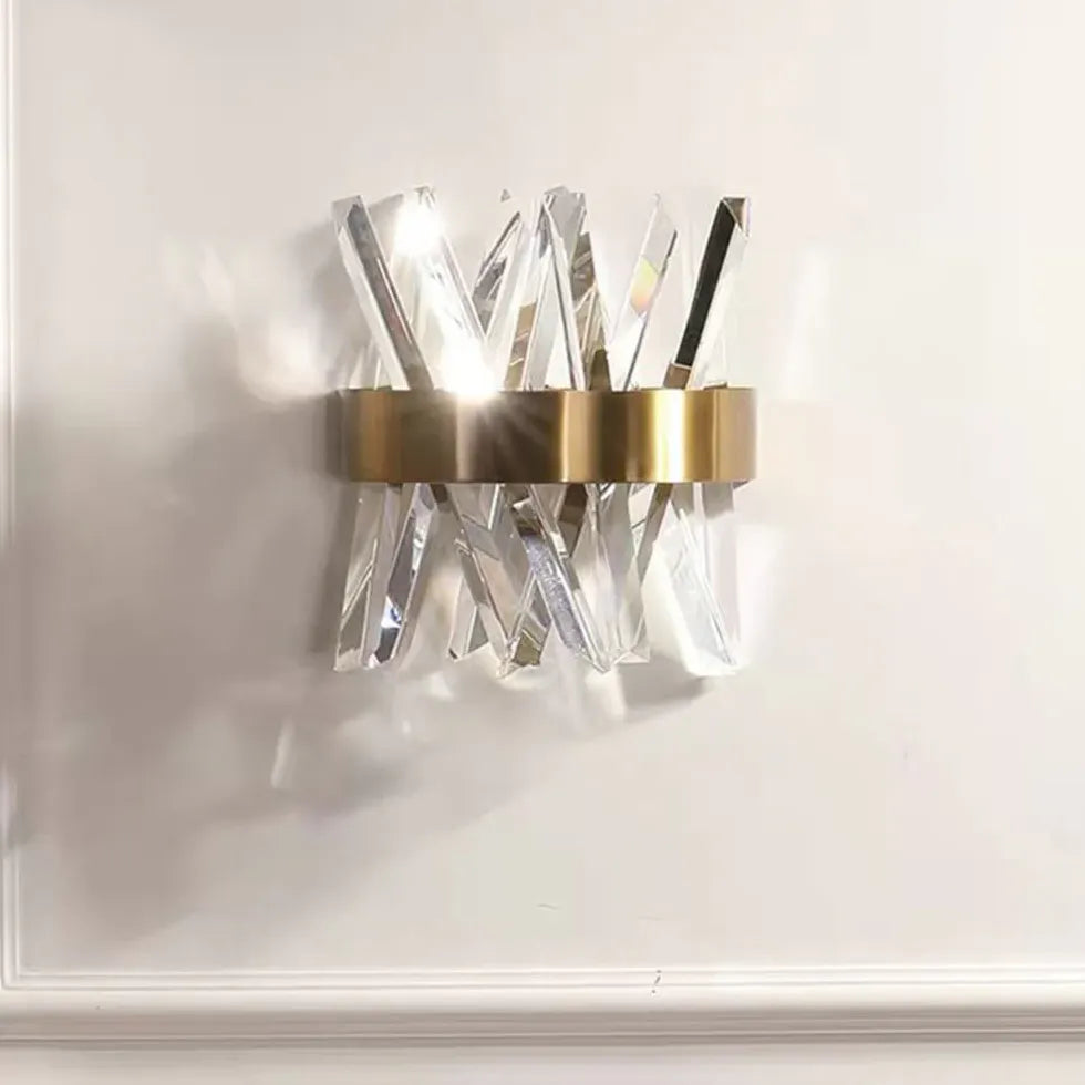 Gold Flush Wall Light For Bedroom Marilyn Metal Led Warm White