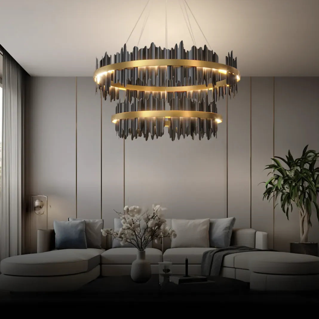 Black Modern Chandeliers For Bedroom Marilyn Metal Ip20 Warm White