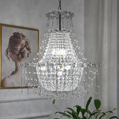 Modern Chandeliers For Bedroom Marilyn Metal & Crystal Without Bulbs Ip20