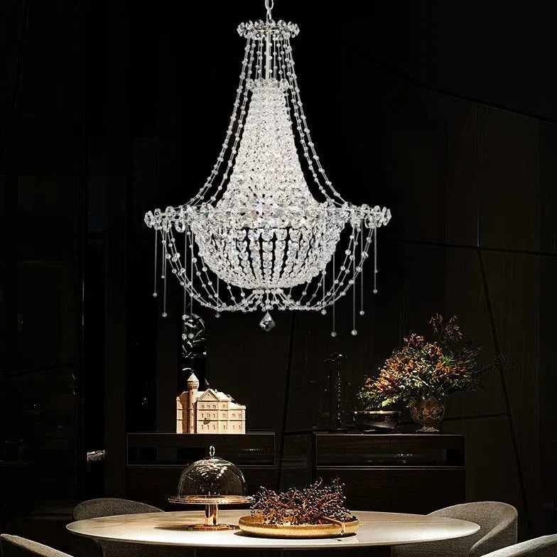 Modern Chandeliers For Bedroom Marilyn Metal & Crystal Without Bulbs Ip20