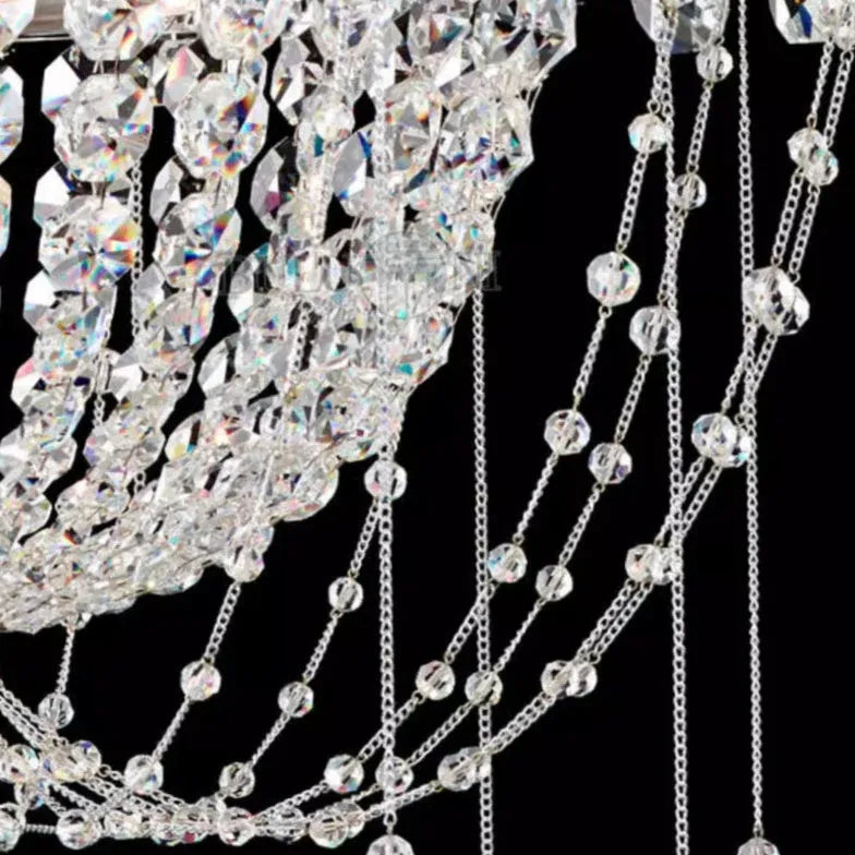 Modern Chandeliers For Bedroom Marilyn Metal & Crystal Without Bulbs Ip20